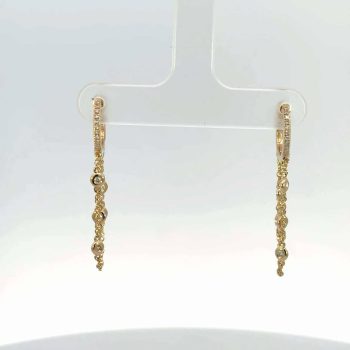 Diamond chain earrings