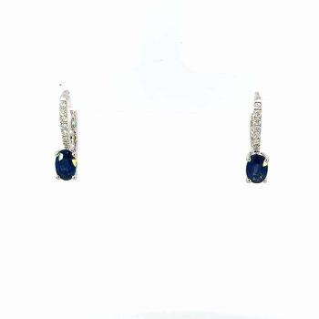 Sapphire and Diamond Dangles