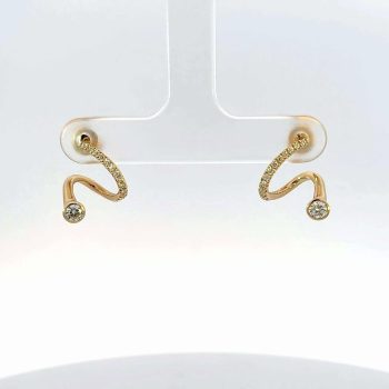 Diamond twist earrings