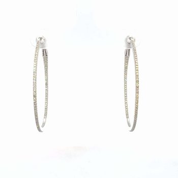Double Sided Medium Diamond Hoops