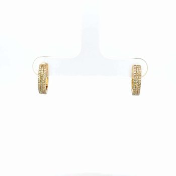 Diamond Pavé Huggies