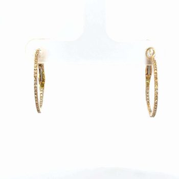 Medium Diamond Hoops