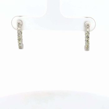 Inside/outside diamond hoops