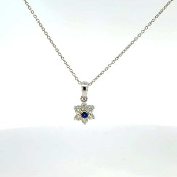 Sapphire and Diamond Pendant