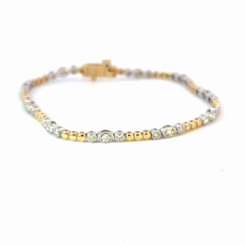 Two-Toned Diamond Bracelet