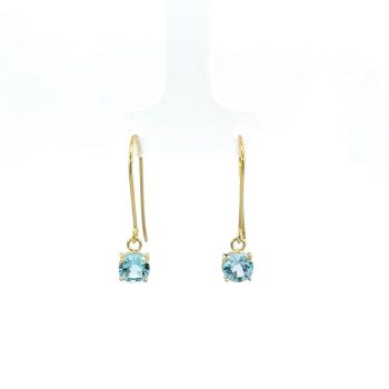 Blue topaz drop earrings
