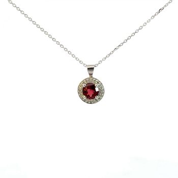 Diamond and Garnet Necklace