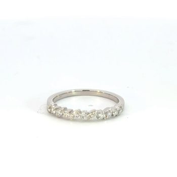 White gold and diamond band