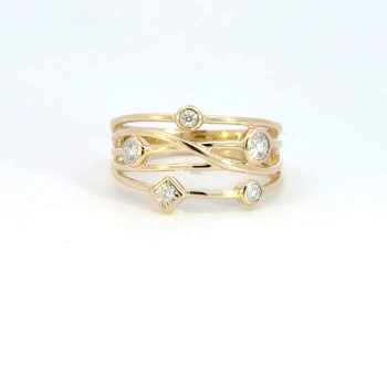 Contemporary diamond band