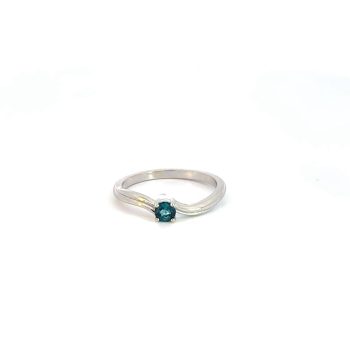 Maine mined blue tourmaline ring