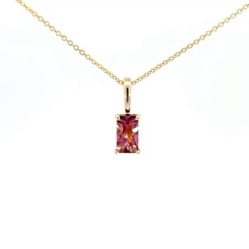 Pink Maine mined tourmaline pendant