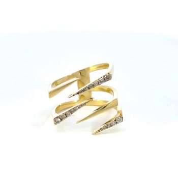 Diamond Zigzag Ring