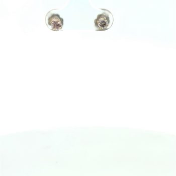 Pink Maine tourmaline stud earrings