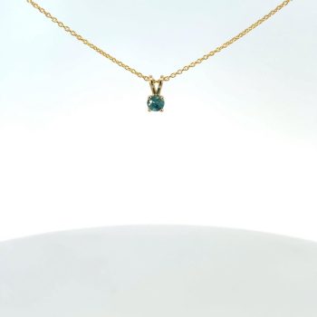 Blue Maine tourmaline pendant