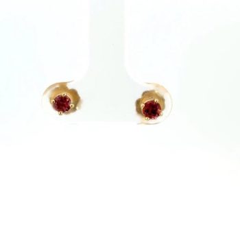 Pink Maine tourmaline studs