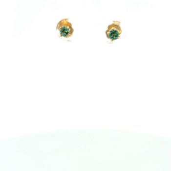 Blue Maine tourmaline studs
