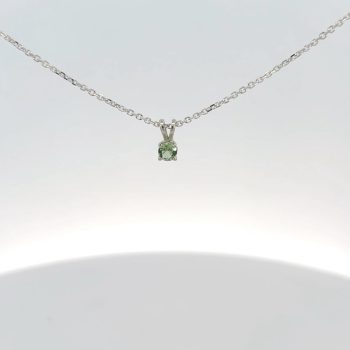 Green Maine tourmaline pendant