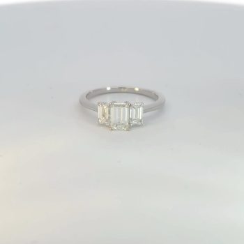 Three stone diamond ring