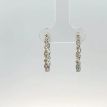 Vintage inspired diamond earrings