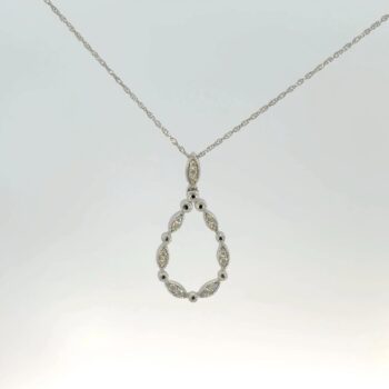 Vintage inspired diamond necklace